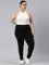 Women Monochrome Side Stripe Active Leggings