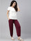 Women Solid Medium Violet Harem Pants