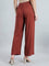 Red Woven Viscose Printed Palazzo
