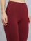 Maroon Ponte Smart Fit Kurti Pant