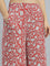 Red Woven Viscose Printed Palazzo