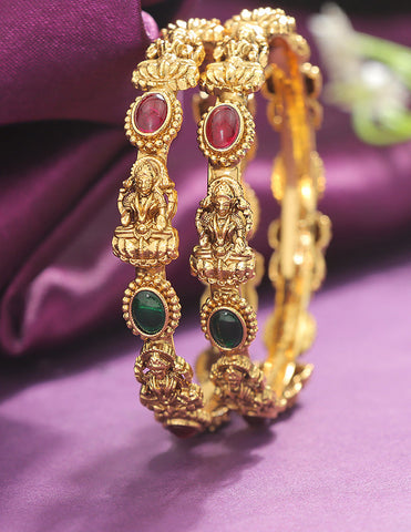 Designer Kempu Lakshmi Devi Baby Bangles