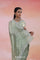 Antique Jade Organza Tissue Saree With Fancy Border