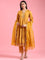 Mustard Vichithraa Silk Anarkali Three Piece Suit Set