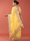 Lemon Crepe Embroidery Saree With Readymade Blouse