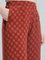 Red Woven Viscose Printed Palazzo