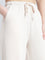 Cream Fleece Wide Pant