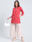 White Woven Viscose Printed Palazzo