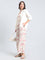 White Woven Viscose Printed Palazzo