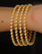 Designer Zirconia Gold Polish set of 4 Bangles
