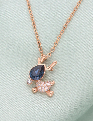 Swarovski Crystal Bambi Chain Pendant