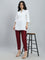 Plum Poly Modal Metallic Pants