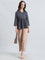 Cotton Ajrakh Print Peplum Blouse