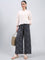 Navy Viscose Printed Palazzo