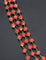 Designer Zirconia 3-Lines Pink Cut Beads Mala