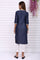 Blue Yarn Dyed Embroidered Yoke Straight Kurta
