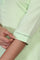 Mint Green Solid Lace Trim Straight Kurta