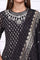 Black Ethnic Motifs Zari Embroidered Flared Kurta, Sharara and Dupatta Set