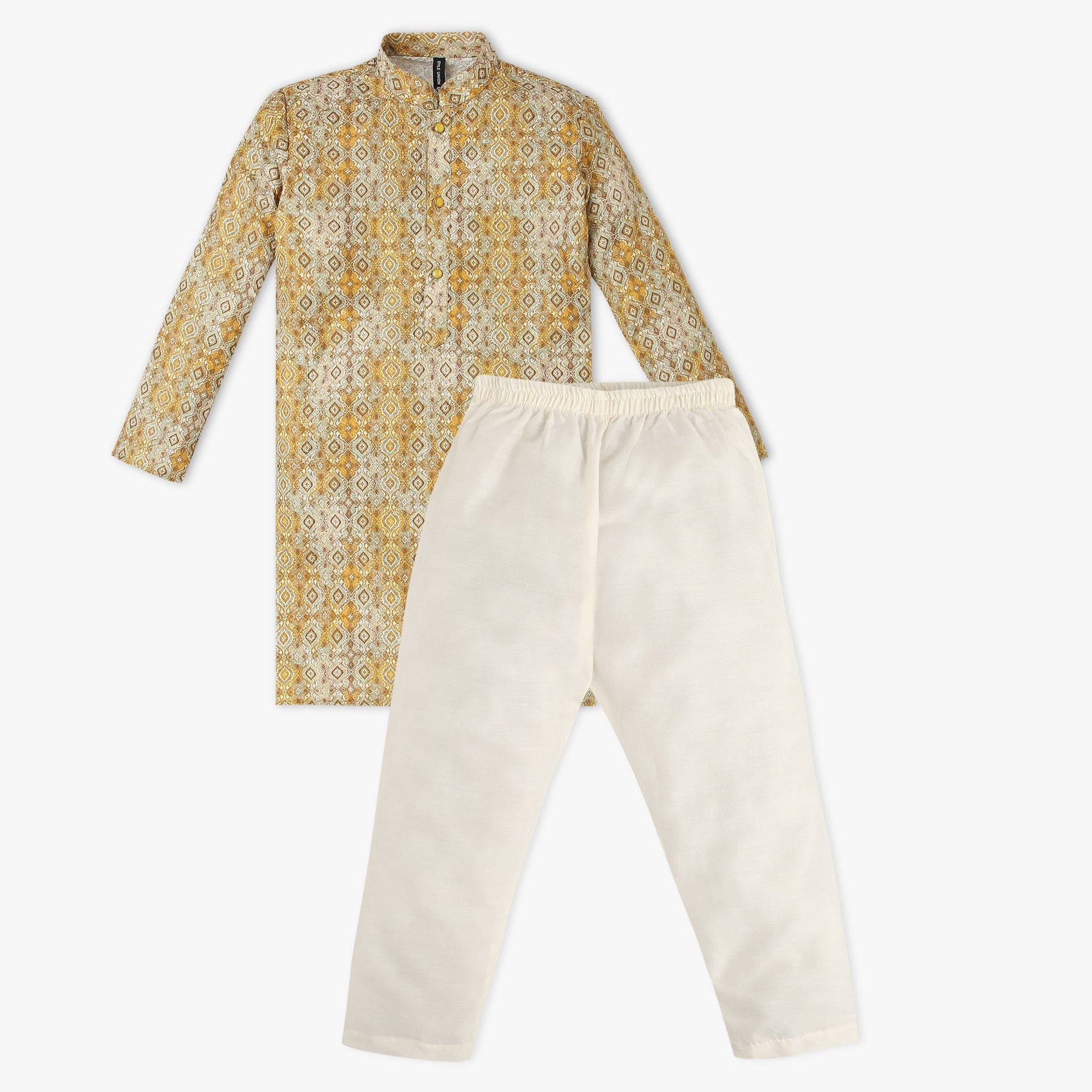 Boys Embroidered Kurta with Pant Set