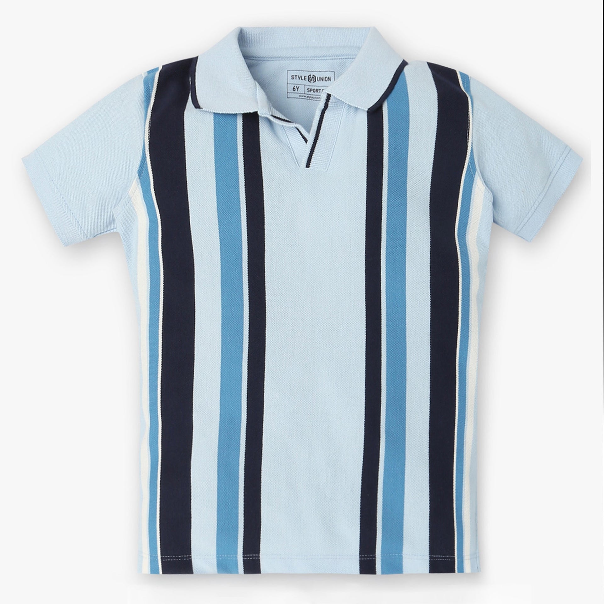 Boys Striped Polo T-Shirt