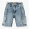 Boys Denim Solid Shorts