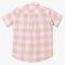 Boys Half Sleeve Shirt Collar Checkered Shirt