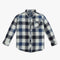 Boys Full Sleeve Shirt Collar Checkered Shirt
