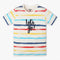 Boys Crew Neck Striped Skiddle Tie Dye T-Shirt