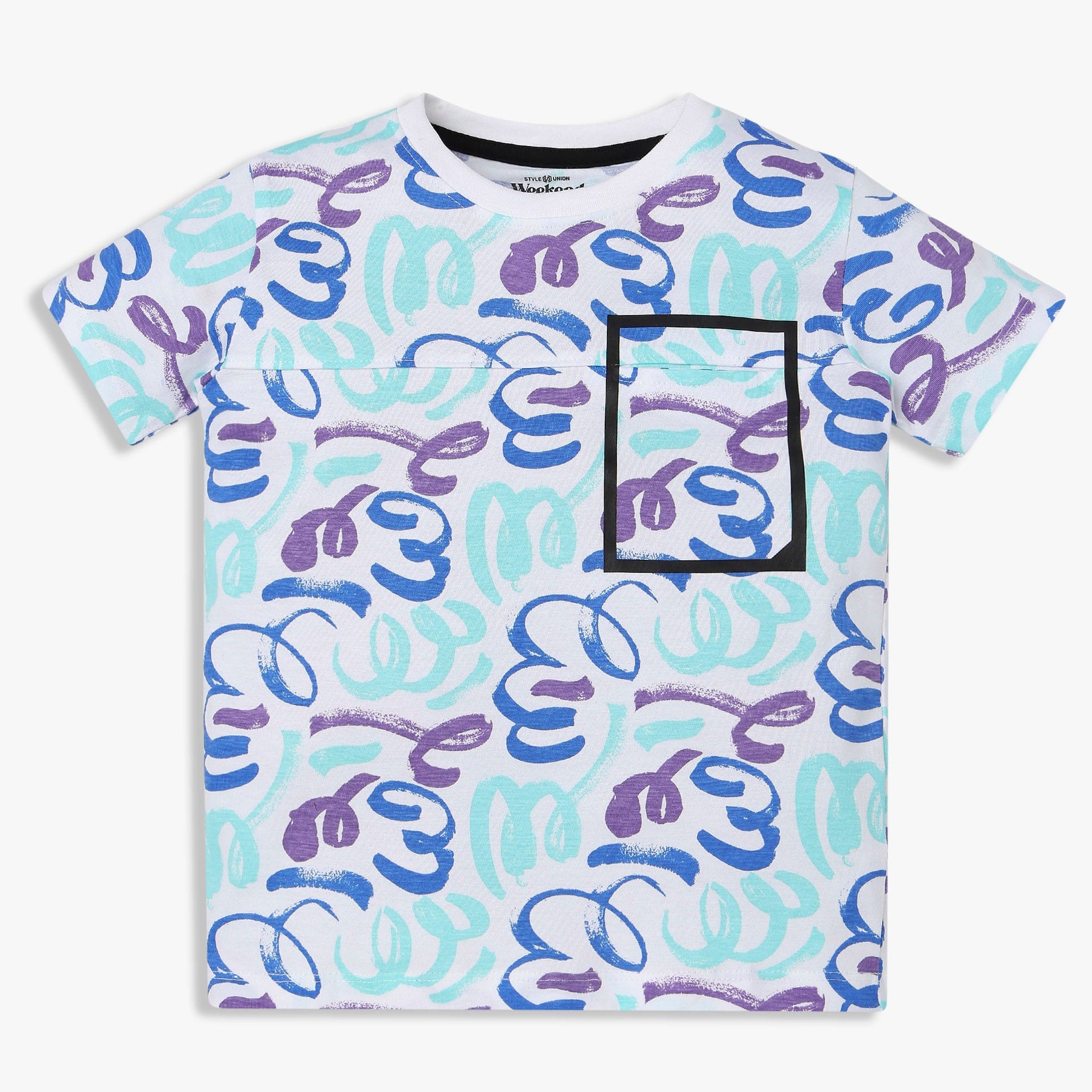 Boys Cotton Crew Neck Weekend T-Shirt