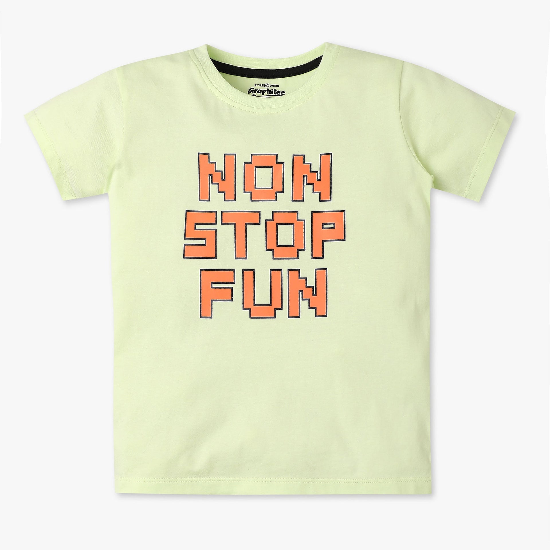 Boys Graphic Crew Neck Half Sleeve T-Shirt