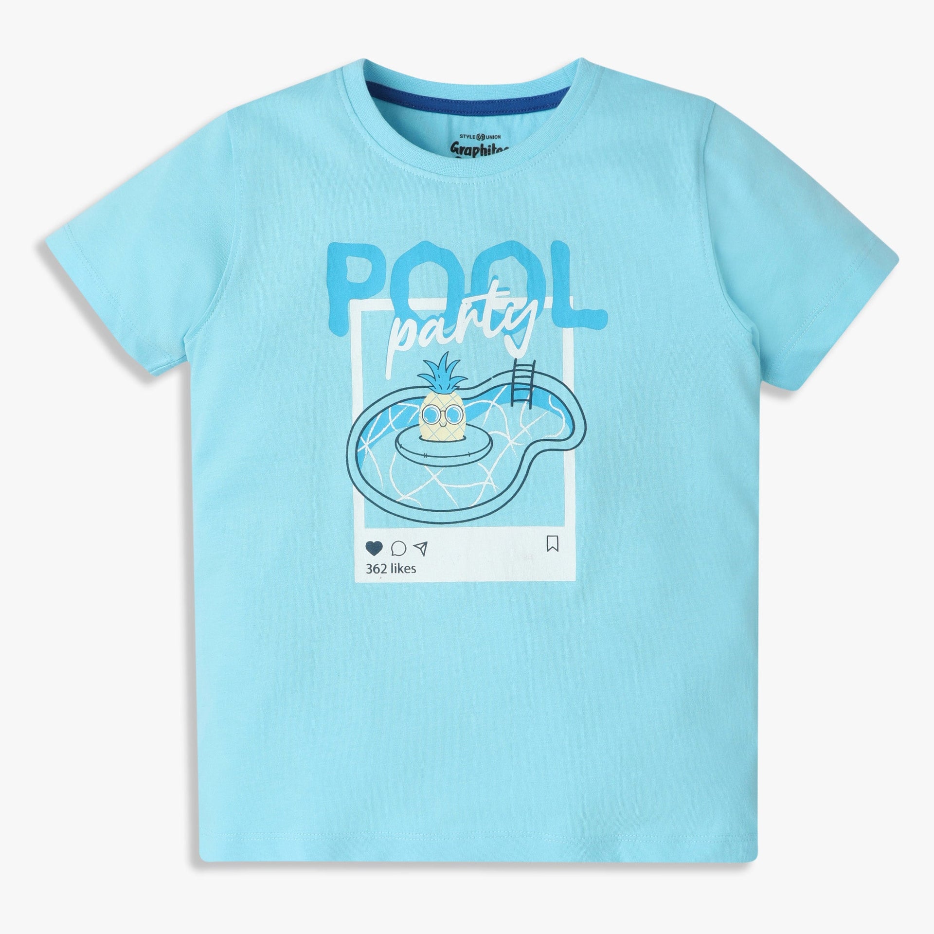 Boys Graphic Crew Neck Half Sleeve T-Shirt