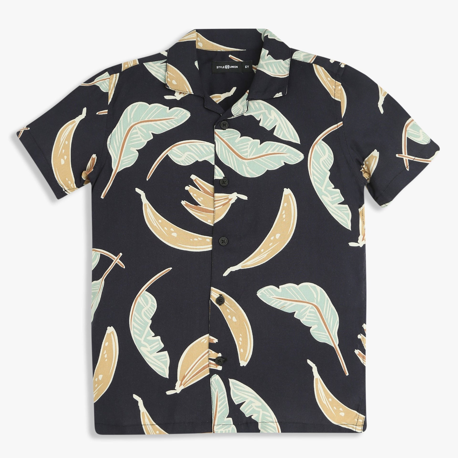 Boys Printed Cuban Half Sleeve Shirt