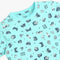 Boys Crew Neck T-Shirt And Shorts All Over Printed Sleepwear Set