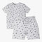 Boys Crew Neck T-Shirt And Shorts All Over Printed Sleepwear Set