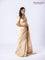 Banarasi munga silk saree cream with allover silver & gold zari weaves and zari woven lace border