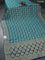 Banarasi georgette saree teal blue with bandhani prints & mina weaves