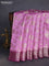 Chiniya silk saree mauve pink and wine shade with allover zari weaves and zari woven border
