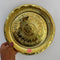 Brass Puja Plate, Pooja ki thali Nakshee Om Design embosed Pooja Plate (Dia 7 Inches)