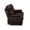 Carolina 3 Seater Sofa with 2 Manual Sofa Recliners- Brown