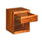 Dewsbury Solid Wood Nightstand with Drawer Storage (Walnut)
