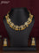 Antique guttapusalu necklace with cz stones and golden beads hangings