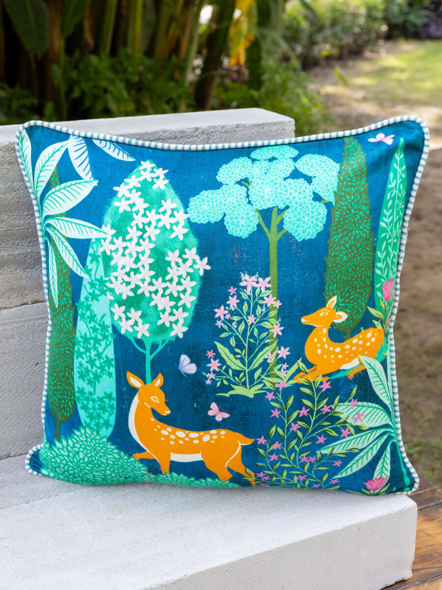 Dwarka Cotton Cushion Cover - 18 Inch