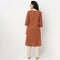 Embroidered Yoke Cotton Dobby Kurta