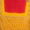 Bandhani saree red and yellow with allover bandhani prints and banarasi style border