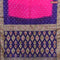 Bandhani saree pink and blue with allover bandhani prints and banarasi style border