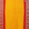 Bandhani saree mango yellow and red with allover bandhani prints and banarasi style border