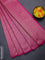 Banarasi semi silk saree pink with allover thread & zari weaves and woven border