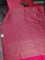 Banarasi semi silk saree pink with allover thread & zari weaves and woven border