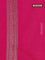 Banarasi semi silk saree pink with allover thread & zari weaves and woven border