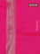 Banarasi semi silk saree pink with allover thread & zari weaves and woven border